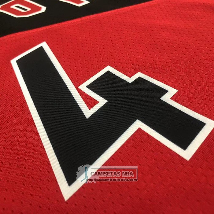 Camiseta Toronto Raptors Scottie Barnes NO 4 Icon 2022-23 Rojo